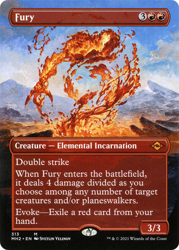 Fury (Borderless) (MH2-313) - Modern Horizons 2