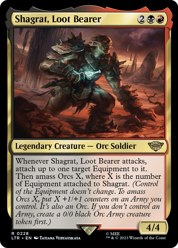 Shagrat, Loot Bearer (LTR-228) - The Lord of the Rings: Tales of Middle-earth Foil