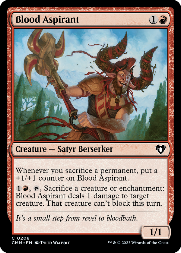 Blood Aspirant (CMM-208) - Commander Masters Foil