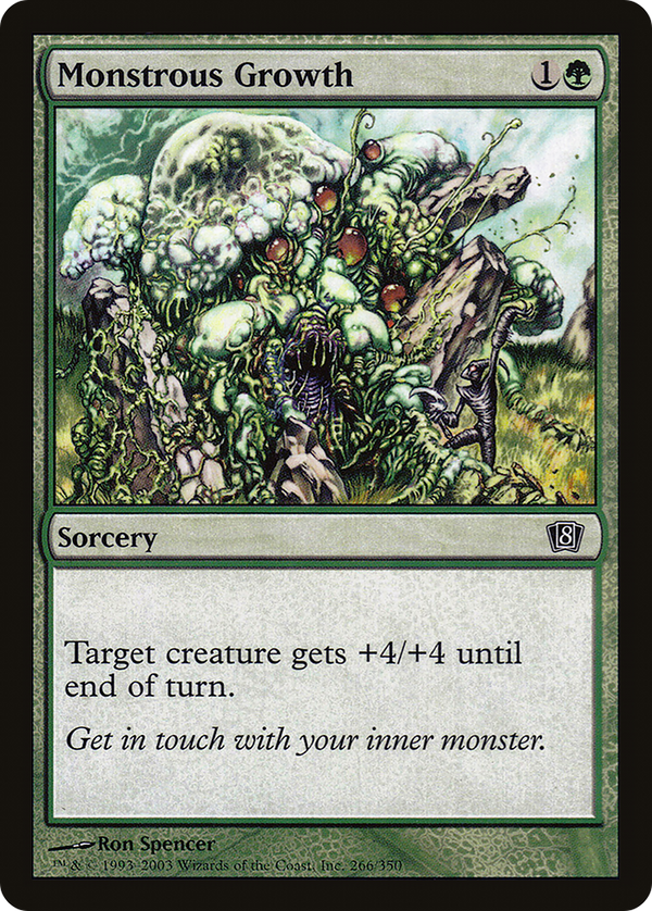 Monstrous Growth (8ED-266) - 8th Edition Foil