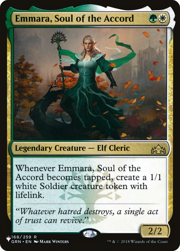 Emmara, Soul of the Accord (LIST-GRN-168) - The List