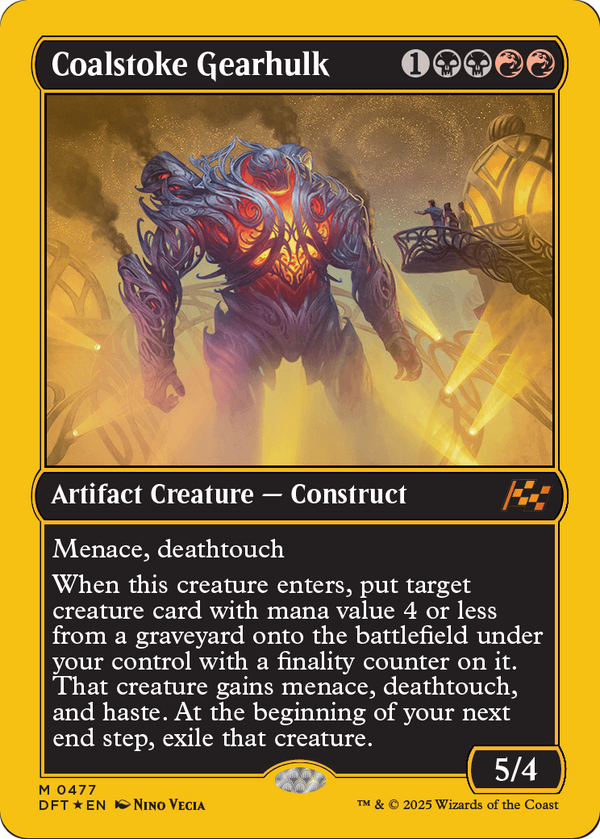 Coalstoke Gearhulk (First-Place Foil) (DFT-477) - Aetherdrift Foil