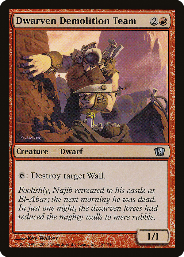 Dwarven Demolition Team (8ED-184) - 8th Edition