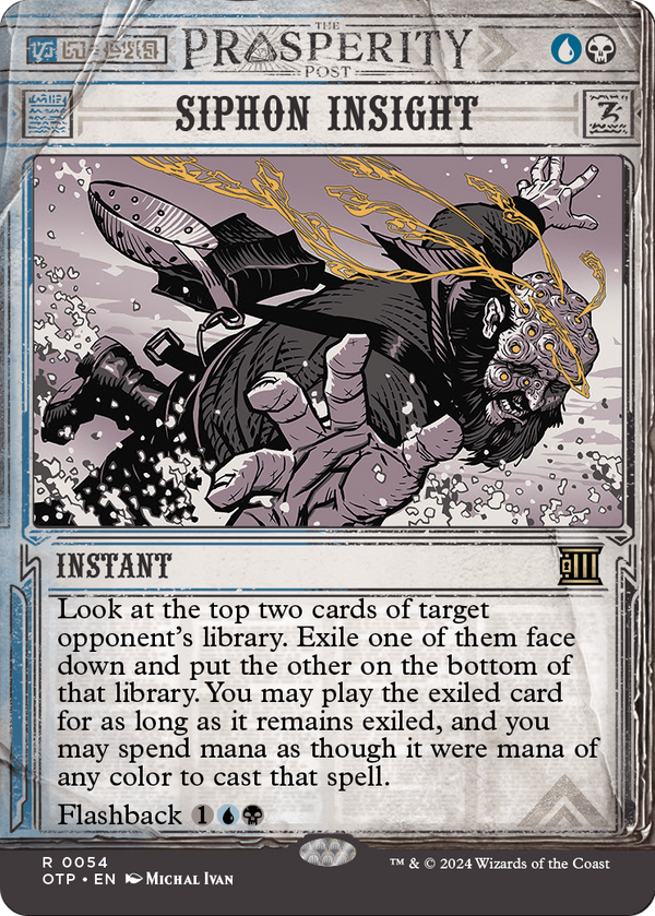 Siphon Insight (OTP-054) - Breaking News: (Showcase) (Borderless) Foil