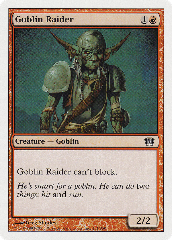 Goblin Raider (8ED-191) - 8th Edition Foil