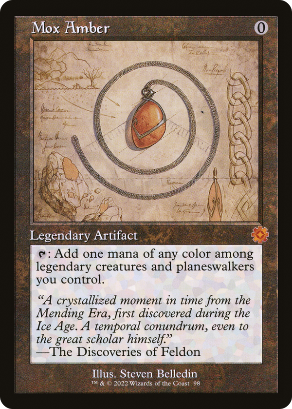 Mox Amber (Schematic) (BRR-098) - The Brothers' War Retro Artifacts Foil