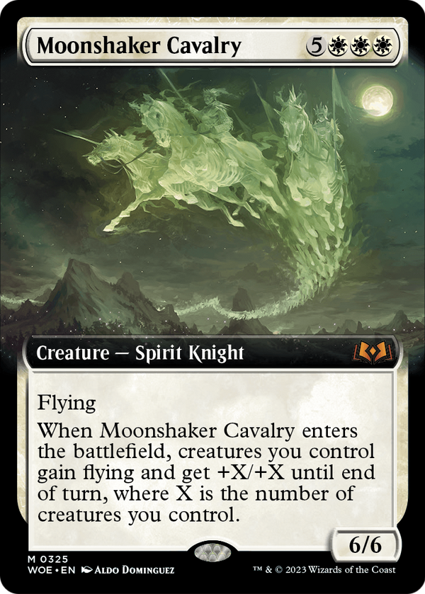 Moonshaker Cavalry (Extended Art) (WOE-325) - Wilds of Eldraine: (Extended Art) Foil