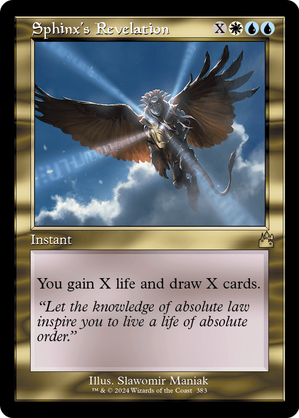 Sphinx's Revelation (Retro Frame) (RVR-383) - Ravnica Remastered