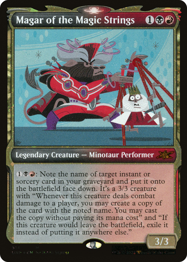 Magar of the Magic Strings (Showcase) (Galaxy Foil) (UNF-514) - Unfinity: (Showcase) Foil