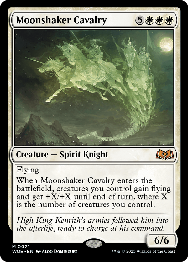 Moonshaker Cavalry (WOE-021) - Wilds of Eldraine Foil