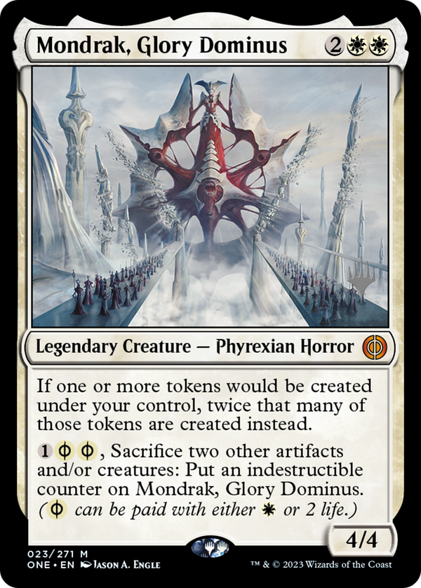 Mondrak, Glory Dominus (PPONE-023) - Phyrexia: All Will Be One Promos Foil