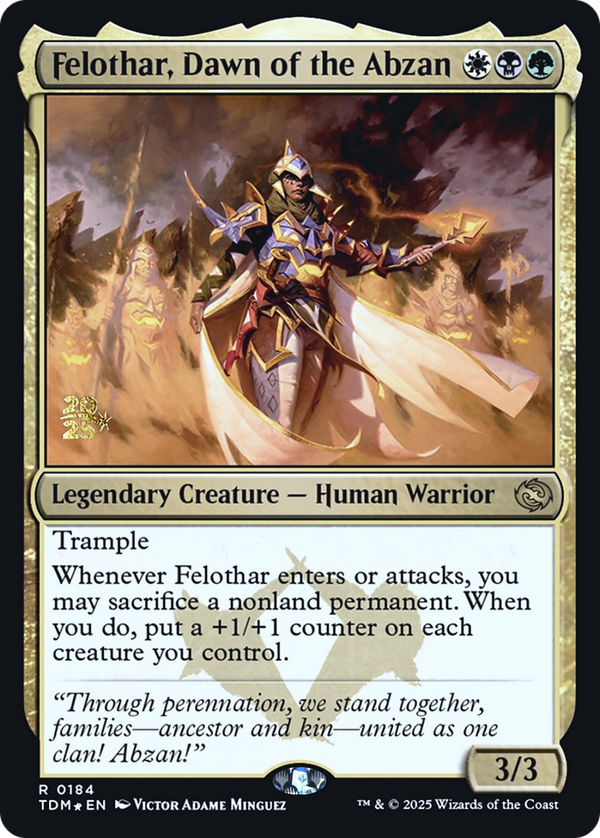 Felothar, Dawn of the Abzan (PRE-184) - Prerelease Cards Foil