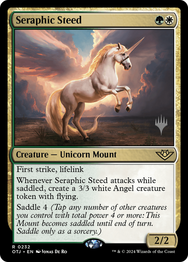 Seraphic Steed (PPOTJ-232) - Outlaws of Thunder Junction Promos Foil