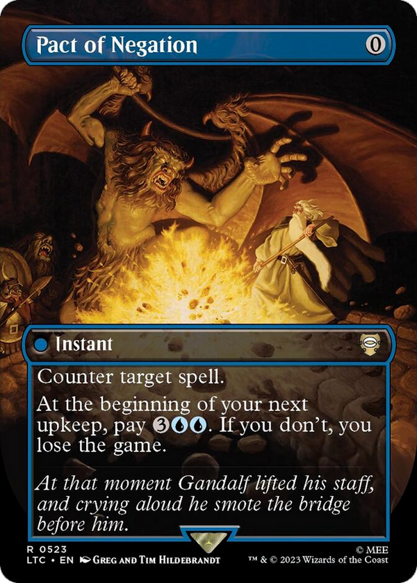 Pact of Negation (Borderless) (LTC-523) - Tales of Middle-earth Commander Foil