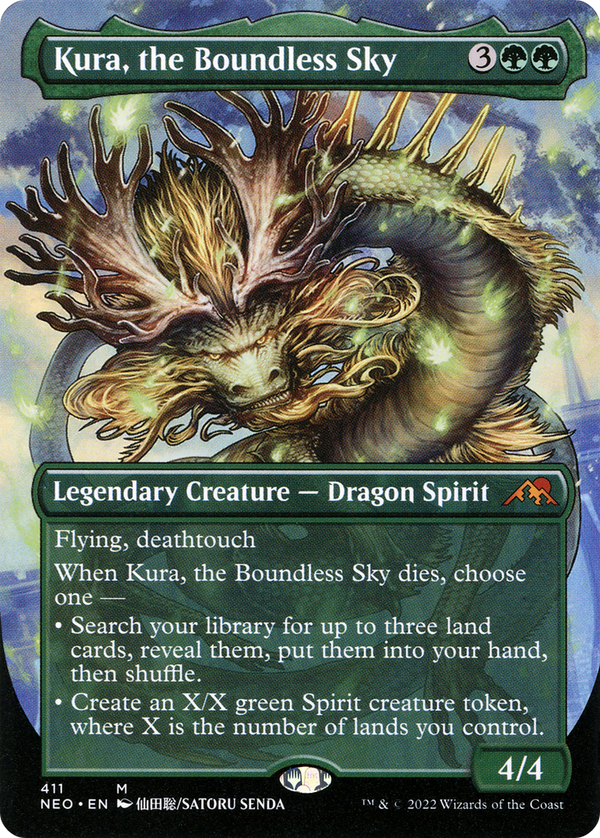 Kura, the Boundless Sky (Borderless) (NEO-411) - Kamigawa: Neon Dynasty