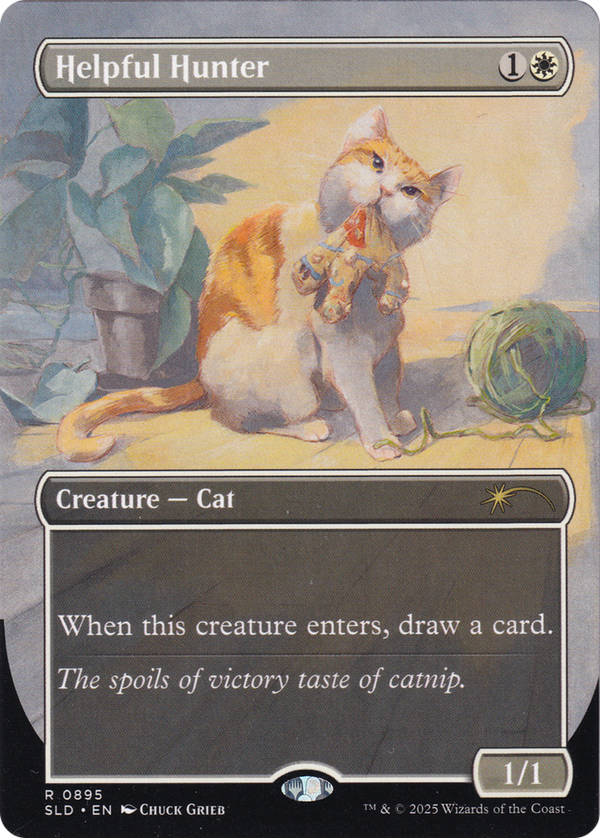 Helpful Hunter (SLD-895) - Secret Lair Drop (Borderless)
