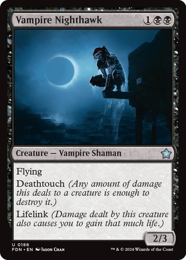Vampire Nighthawk (0186) (FDN-186) - Foundations Foil