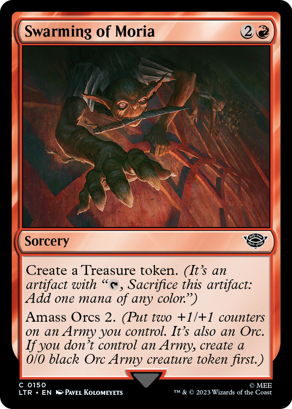 Swarming of Moria (LTR-150) - The Lord of the Rings: Tales of Middle-earth Foil
