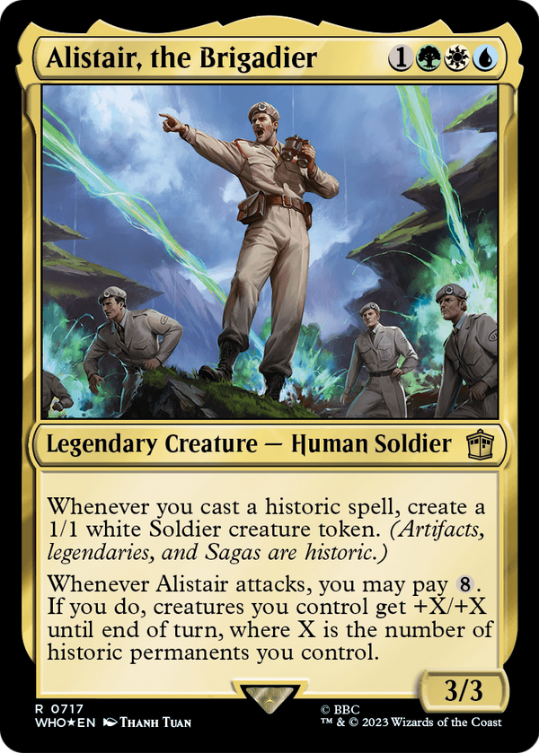 Alistair, the Brigadier (Surge Foil) (WHO-717) - Doctor Who Foil