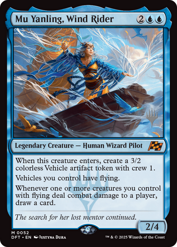 Mu Yanling, Wind Rider (PPDFT-052) - Promo Pack: Aetherdrift Foil