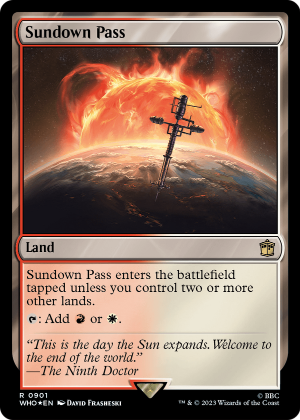 Sundown Pass (Surge Foil) (WHO-901) - Doctor Who Foil
