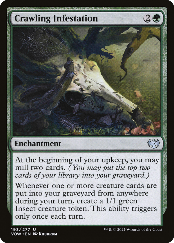 Crawling Infestation (VOW-193) - Innistrad: Crimson Vow Foil