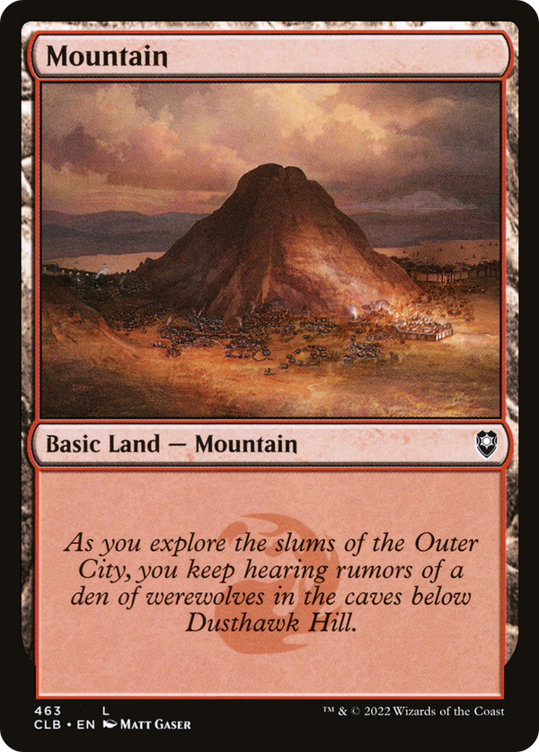 Mountain (463) (CLB-463) - Commander Legends: Battle for Baldur's Gate Foil