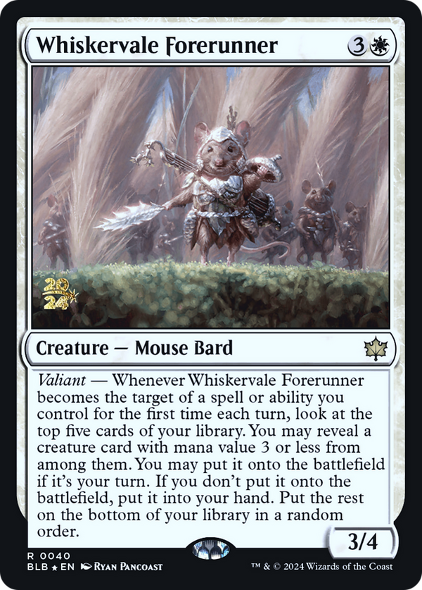 Whiskervale Forerunner (PRE-040) - Bloomburrow Promos Foil