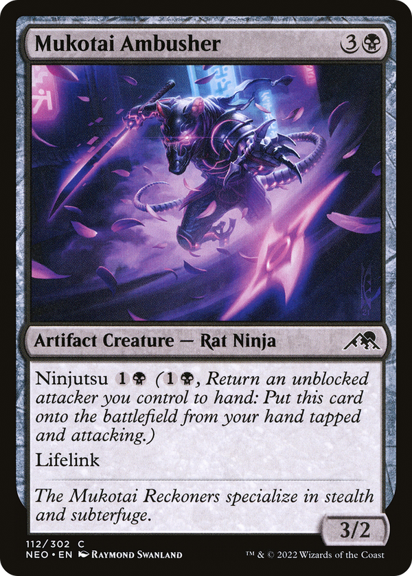 Mukotai Ambusher (NEO-112) - Kamigawa: Neon Dynasty Foil