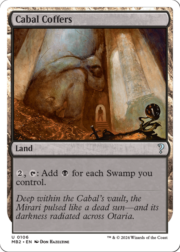 Cabal Coffers (White Border) (MB2-106) - Mystery Booster 2