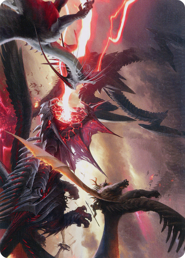 Invasion of Tarkir // Invasion of Tarkir (AMOM-034) - March of the Machine Art Series (Borderless) Foil