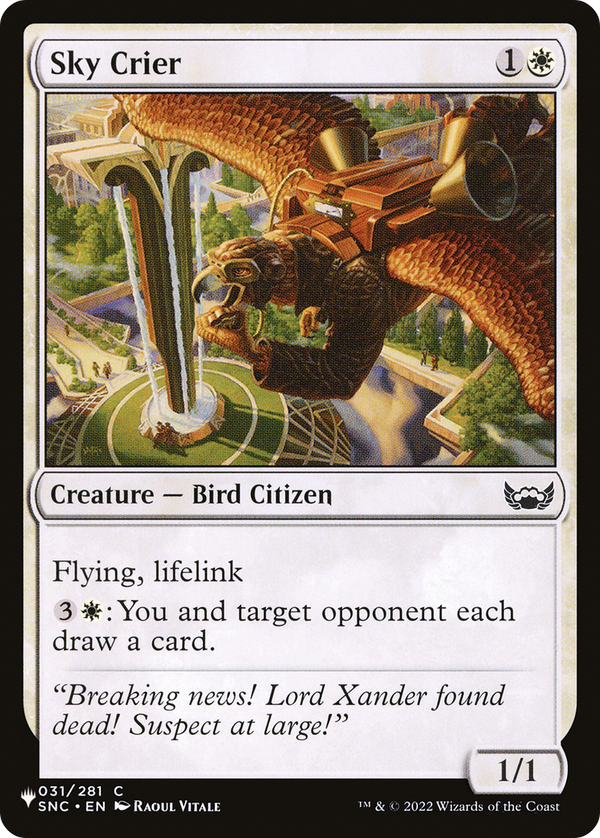 Sky Crier (LIST-SNC-31) - The List