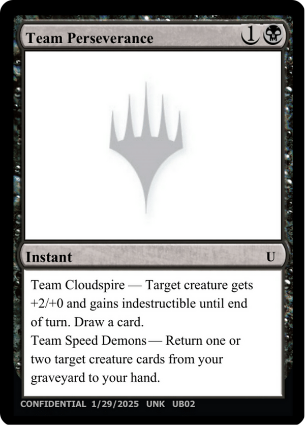 Team Perseverance (UNK-UB02D) - Un-Known Event Playtest Cards