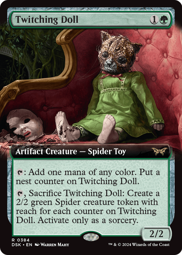 Twitching Doll (Extended Art) (DSK-384) - Duskmourn: House of Horror: (Extended Art) Foil