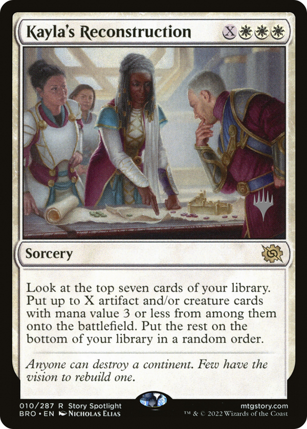 Kayla's Reconstruction (PPBRO-010) - The Brothers' War Promos