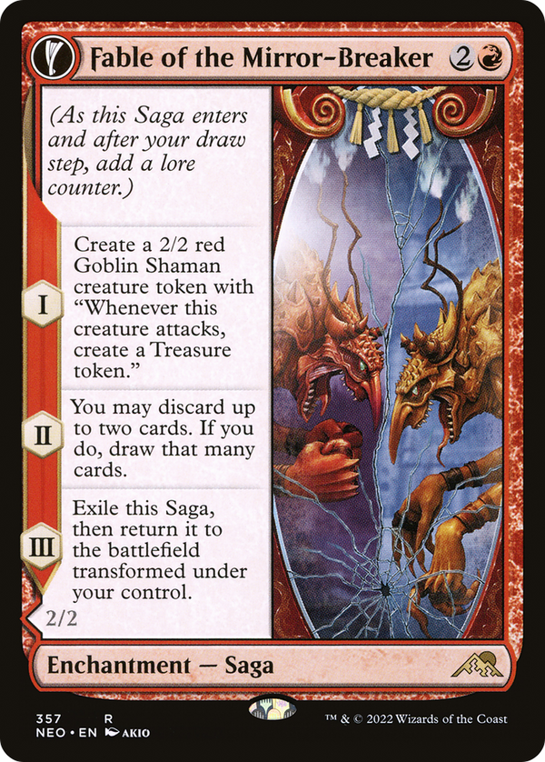 Fable of the Mirror-Breaker (Showcase) (NEO-357) - Kamigawa: Neon Dynasty: (Showcase, fandfc)