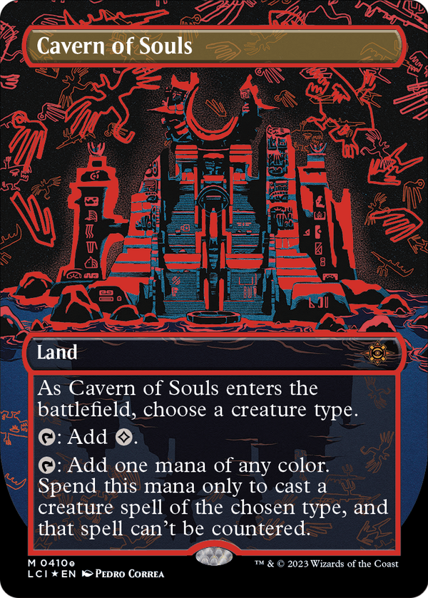 Cavern of Souls (0410e) (Borderless) (LCI-410E) - The Lost Caverns of Ixalan Foil