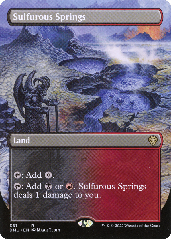 Sulfurous Springs (Borderless) (DMU-381) - Dominaria United Foil