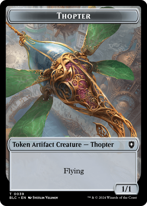 Thopter (TBLC-039) - Bloomburrow Commander Tokens Foil