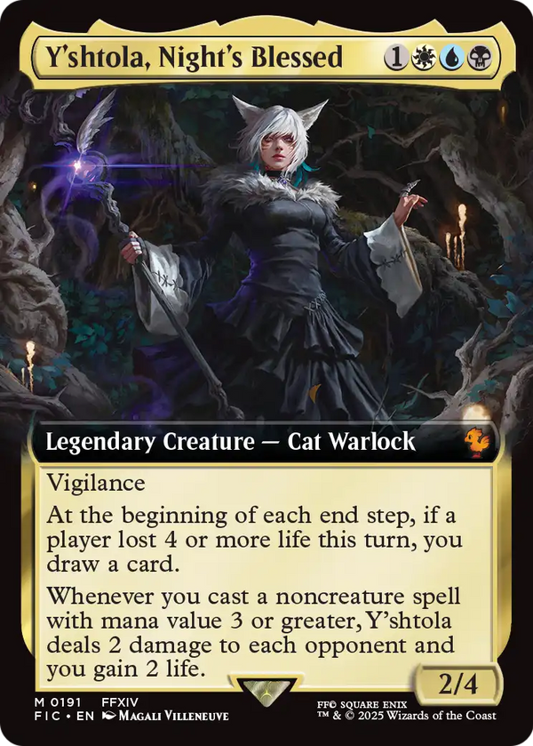 Y'shtola, Night's Blessed (Extended Art) (FIC-191) - Commander: FINAL FANTASY: (Extended Art) Foil