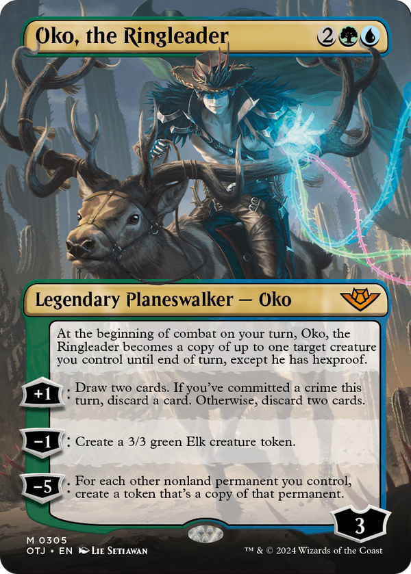 Oko, the Ringleader (Borderless) (OTJ-305) - Outlaws of Thunder Junction Foil