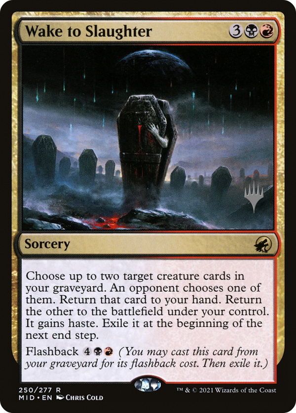 Wake to Slaughter (PPMID-250) - Innistrad: Midnight Hunt Promos Foil