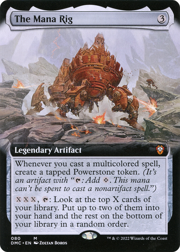 The Mana Rig (Extended Art) (DMC-080) - Dominaria United Commander: (Extended Art) Foil