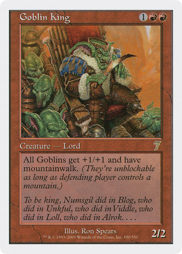 Goblin King (7ED-190) - 7th Edition