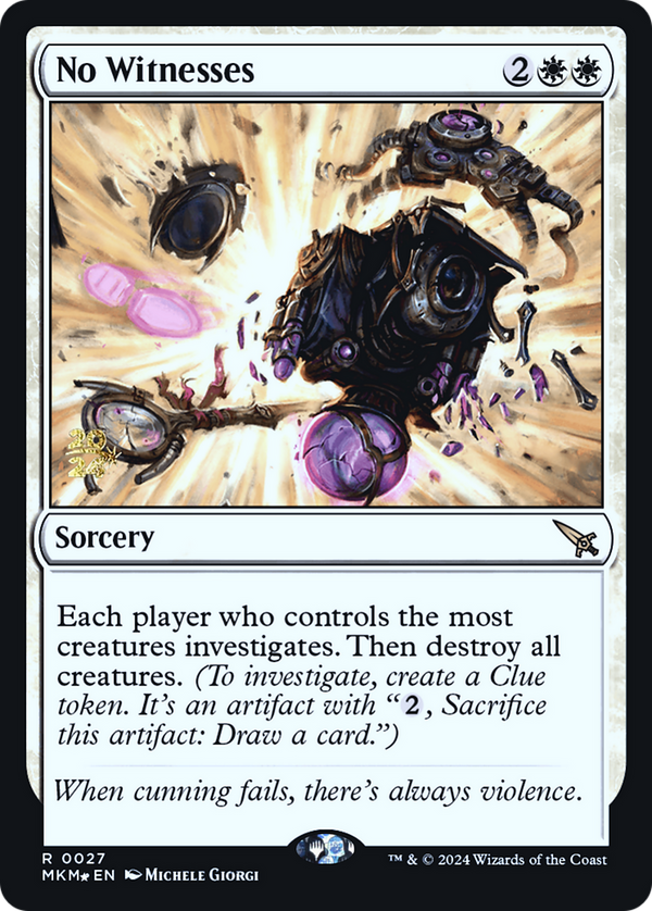 No Witnesses (PRE-027) - Murders at Karlov Manor Promos Foil