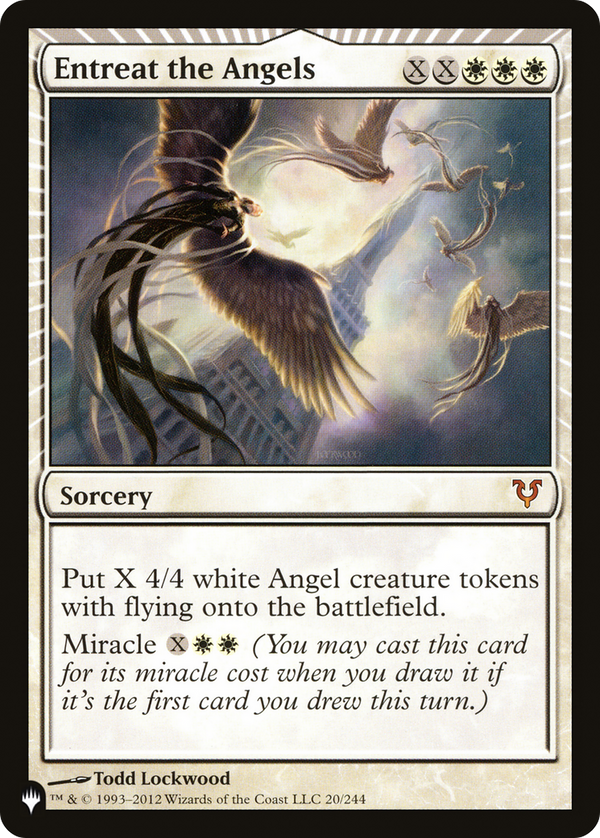 Entreat the Angels (AVR) (LIST-AVR-20) - The List: (miracle) Foil