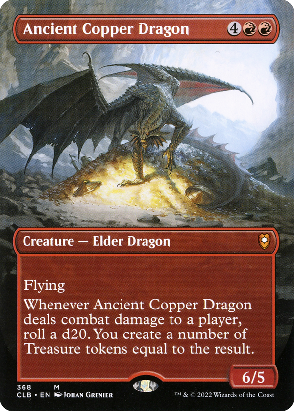 Ancient Copper Dragon (Borderless) (CLB-368) - Commander Legends: Battle for Baldur's Gate Foil
