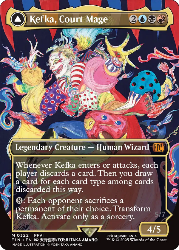 Kefka, Court Mage (0322) (Borderless) (FIN-322) - FINAL FANTASY
