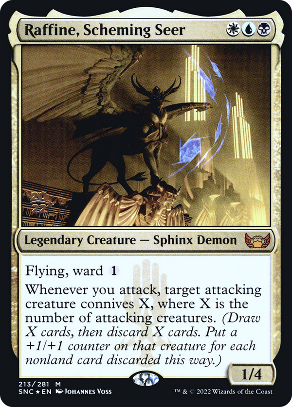 Raffine, Scheming Seer (PRE-213) - Streets of New Capenna Promos Foil