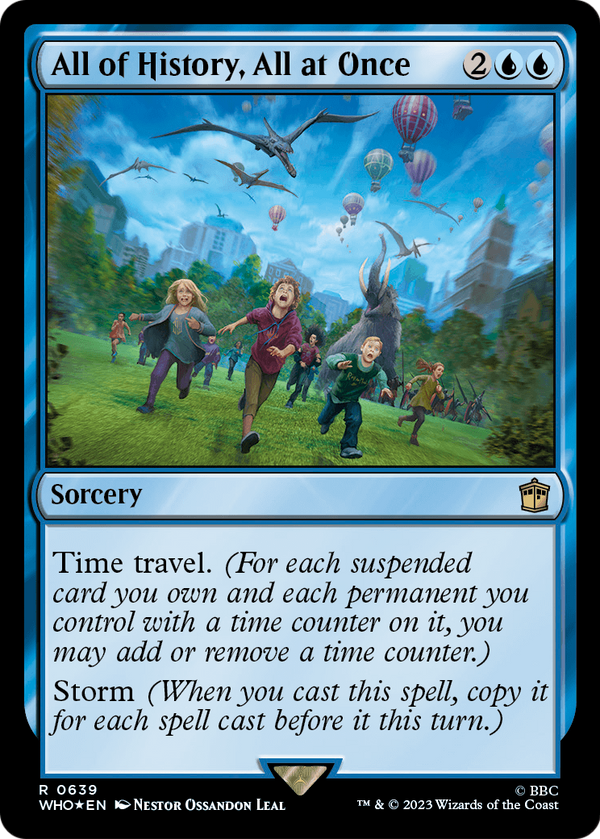 All of History, All at Once (Surge Foil) (WHO-639) - Doctor Who Foil